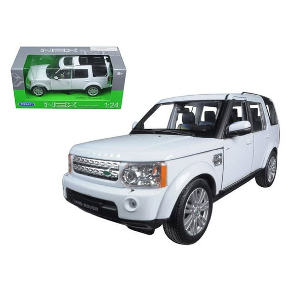 Land Rover Discovery 4 White 1/24 Diecast Model Ca