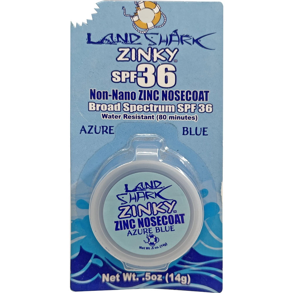 Land Shark Zinky Non-Nano Zinc Nosecoat Broad Spectrum SPF36 Azure Blue