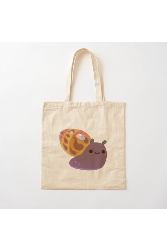 Land Snail, Pastel Canvas Tote Bags, Reusable Shopping Bag