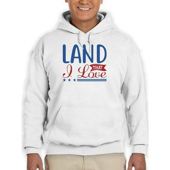 Land That Love Hoodie Men -Image by Shutterstock, Male Large
