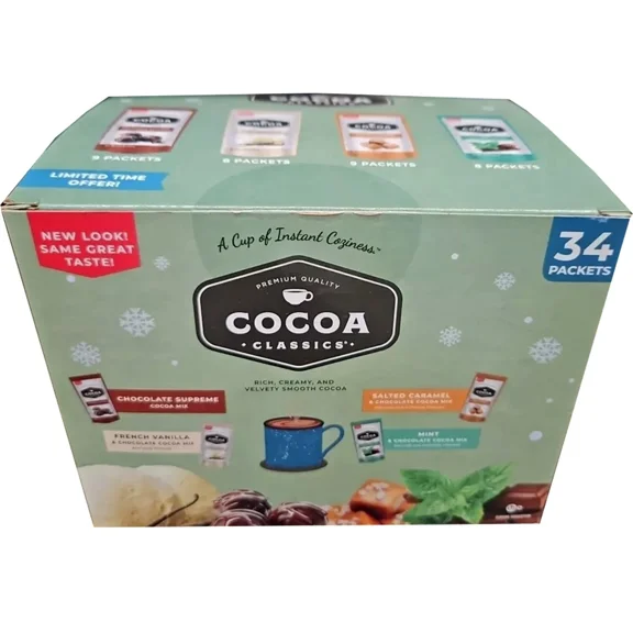 Cocoa Classics Hot Cocoa Mix Variety Pack, 34 Count, 1.25 oz