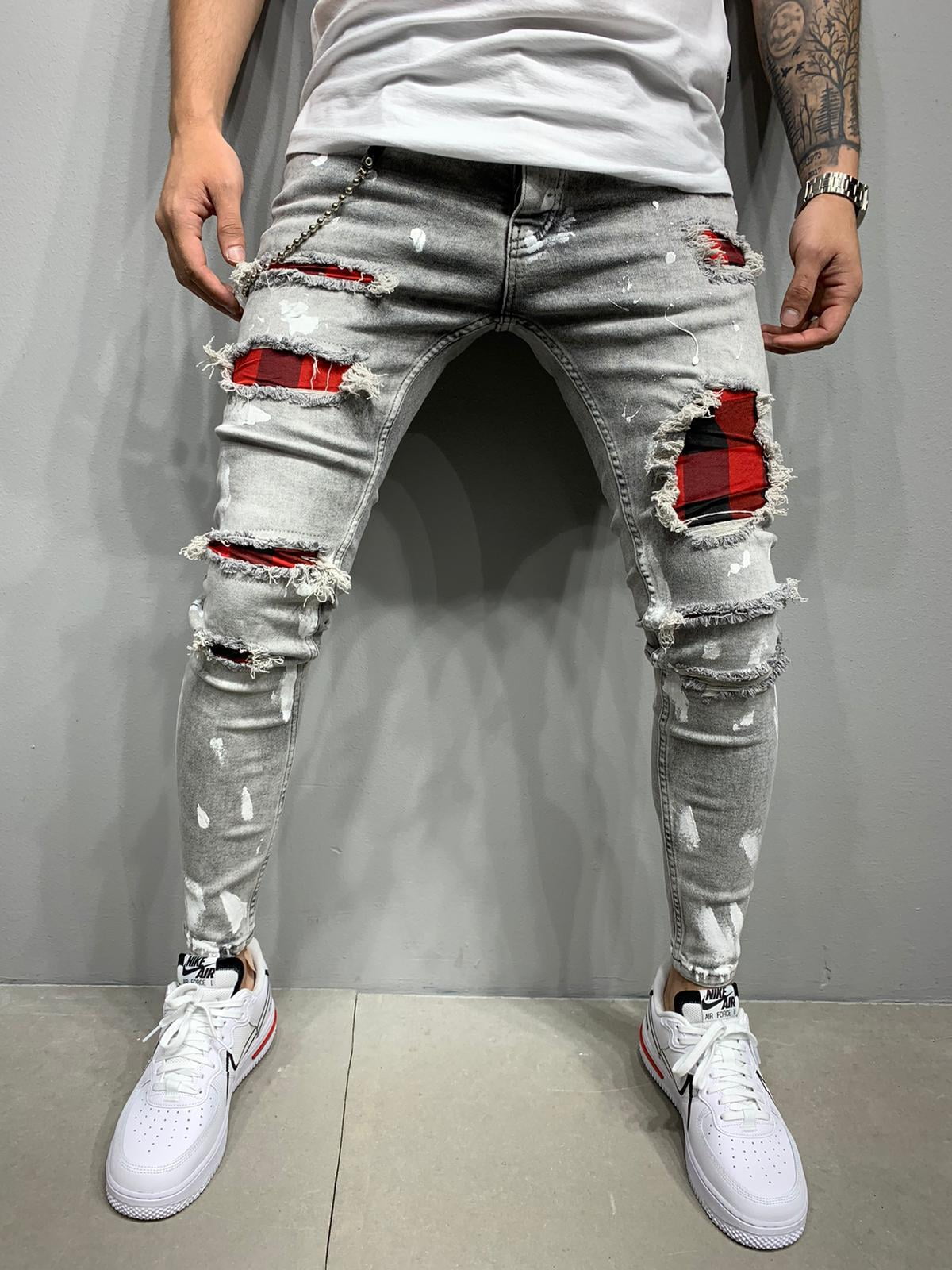 Ripped Jeans Best High Street Jeans Mens Ripped Jeans Men High