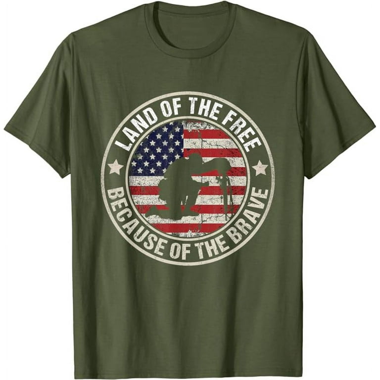 Land Of The Free, Because Of The Brave Memorial Day T-Shirt Land Of The Free, Because Of The Brave Memorial Day T-Shirt