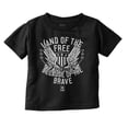 thumbnail image 1 of Land of the Free Because of the Brave Toddler Boy Girl T Shirt Infant Toddler Brisco Brands 4T, 1 of 6