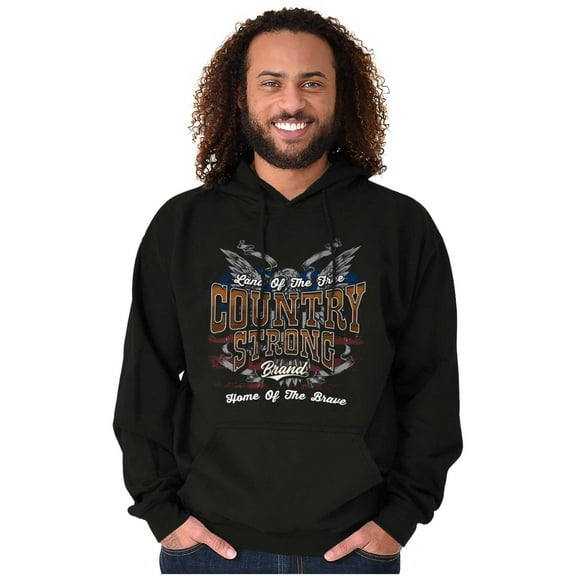 Land of the Free Home of the Brave Hoodie Sweatshirt Women Men Brisco Brands S