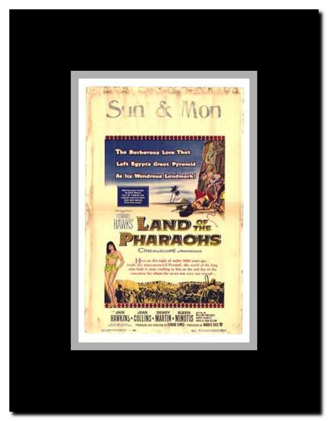 Land of the Pharaohs Framed Movie Poster