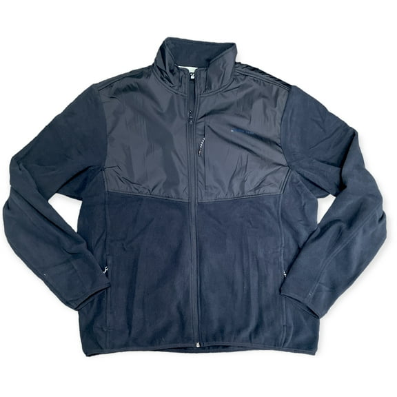 Land's End Men's Full-Zip T200 Midweight Fleece Jacket (Radiant Navy, L)