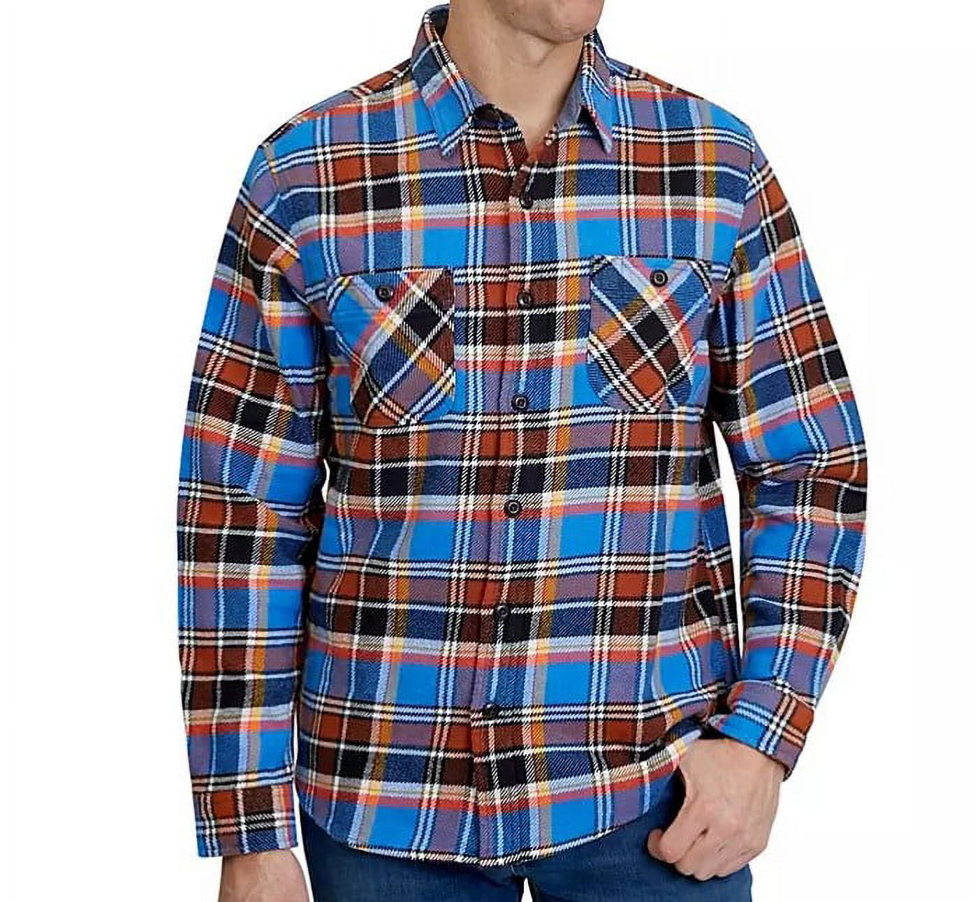 Land's End Men's Traditional Fit Long Sleeve Flannel Button Up