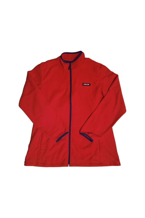 Land's End Women's Long Sleeve Full Zip Grid Fleece Jacket