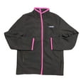thumbnail image 1 of Land's End Youth Girl's Long Sleeve Full Zip Grid Fleece Jacket (Black/Verbena, M (8)), 1 of 3