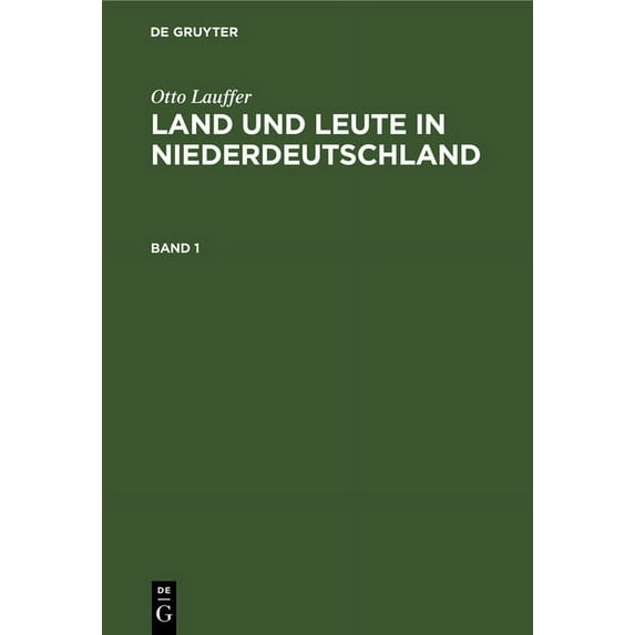 Land und Leute in Niederdeutschland (Hardcover)