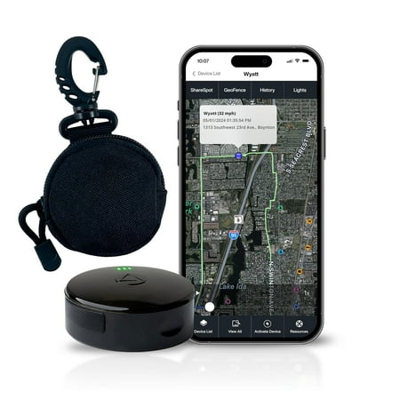 LandAirSea 54 GPS Tracker w/ Carrying Pouch — Long Battery & Built-in Magnet. Subscription Required.
