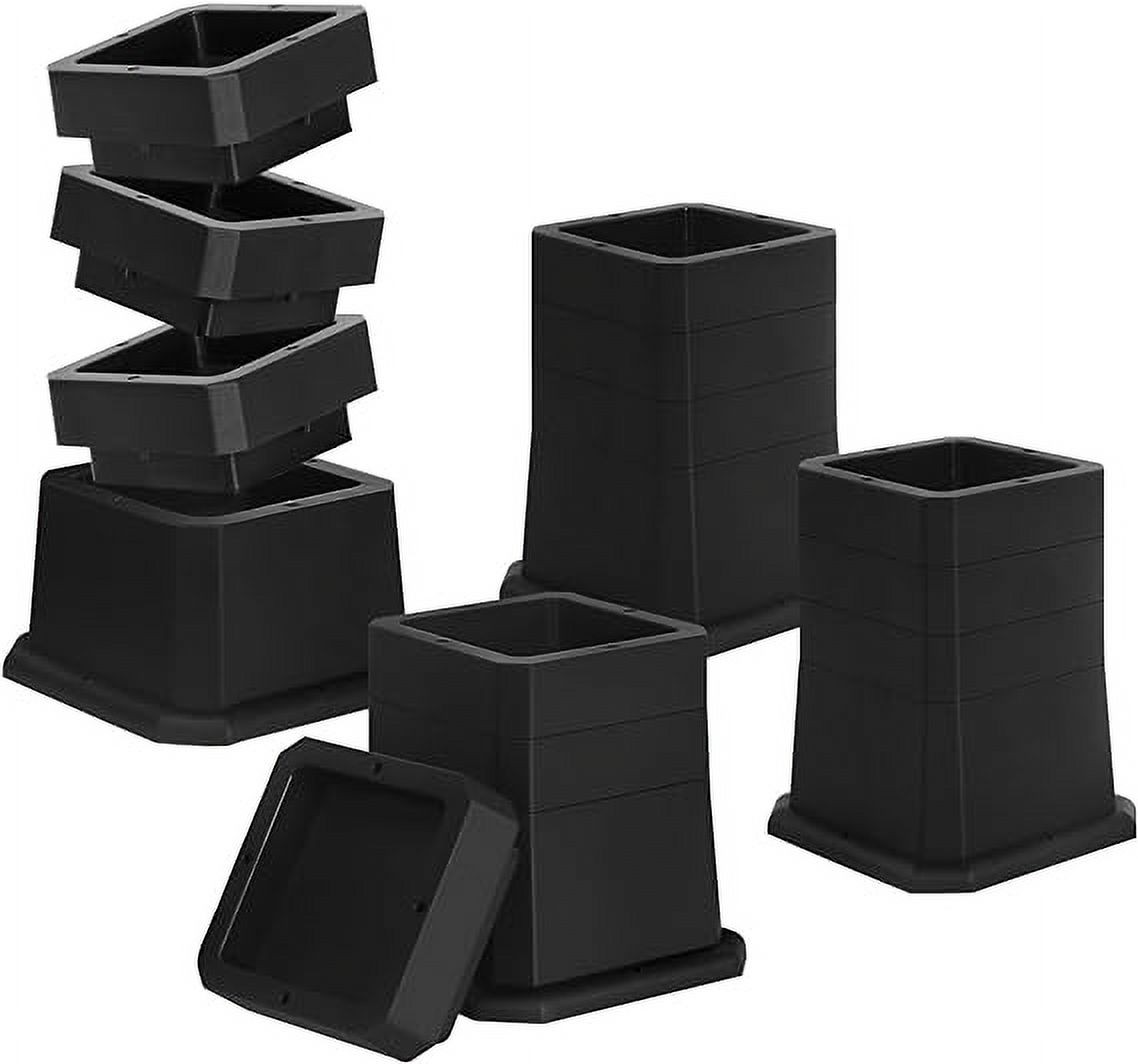 Mainstays Tall Bed Riser, Black, 7.25"