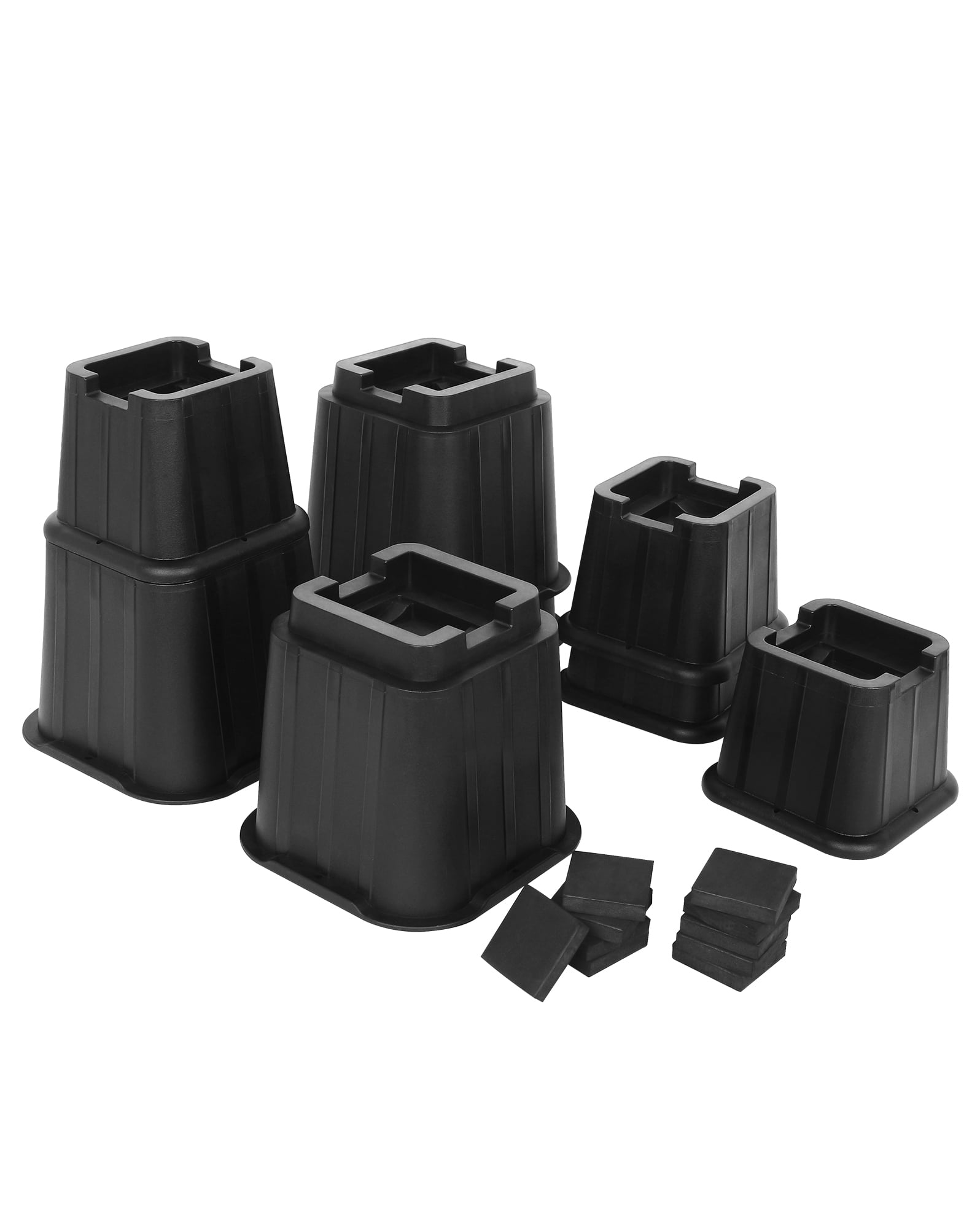 LandHope Heavy Duty Furniture Risers Adjustable 3,5,8 inch Lift