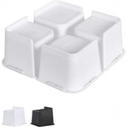 Landhope Heavy Duty Furniture Risers, Table Leg Extenders, Support up to 5000 Lbs (4 Pack 2" Black)