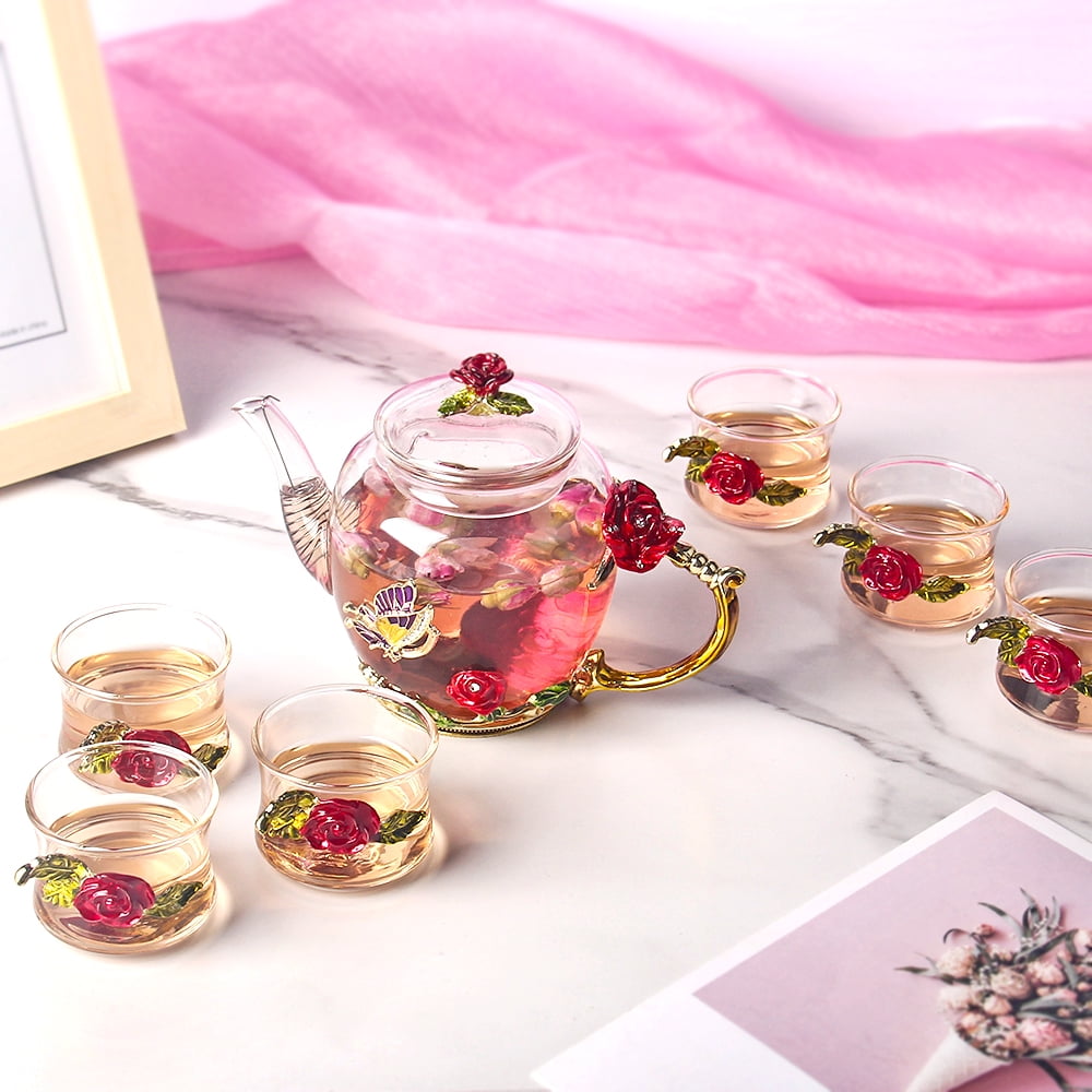 French Tea Club blown glass teapot - 3 cups