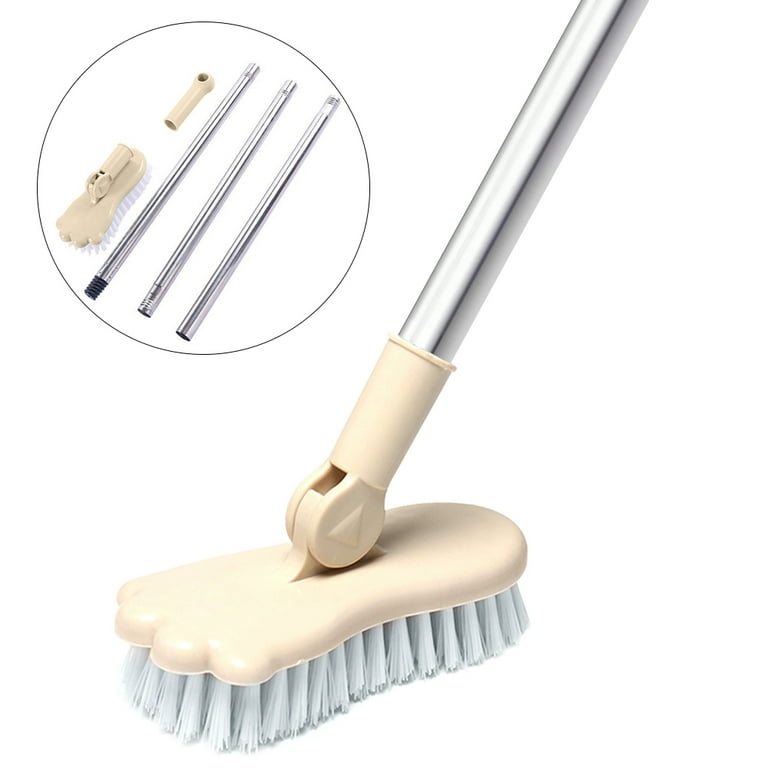 ITTAHO Scrub Brush with Long Handle,Grout Cleaner Brush and