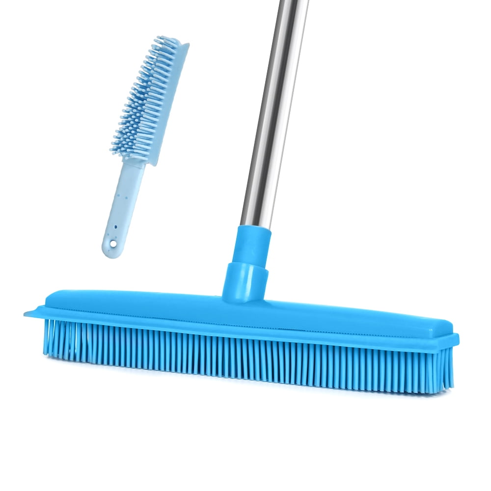 LandHope Silicone Rubber Broom & Brush Set Dog/Cat Pet Hair Fur