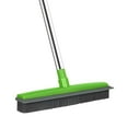 thumbnail image 1 of LandHope Rubber Carpet Broom with 50"Long Handle&Squeegee Edge for Pet Hair,Cleaning Windows,Green, 1 of 7
