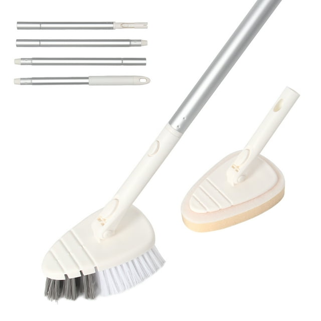 "LandHope Adjustable Bathroom Scrubber with 49"" Extendable Handle