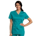 thumbnail image 1 of Landau All Day Women's Mechanical Stretch Two Pocket V-Neck Scrub Top, Style 4143, 1 of 4