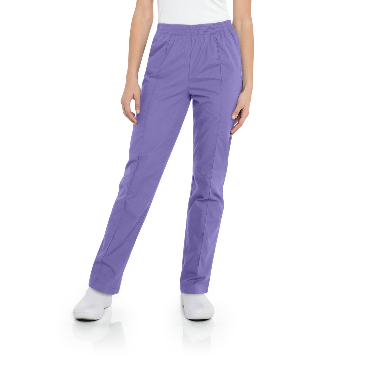 Landau Essentials Relaxed Fit 2Pocket Elastic Scrub Pants for Women