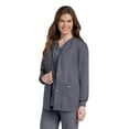 thumbnail image 1 of Landau Essentials Relaxed Fit 4-Pocket Snap-Front Scrub Jacket for Women 7525, 1 of 6