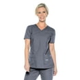 thumbnail image 1 of Landau Essentials Tailored Fit 4-Pocket V-Neck Scrub Top for Women 8111, 1 of 8