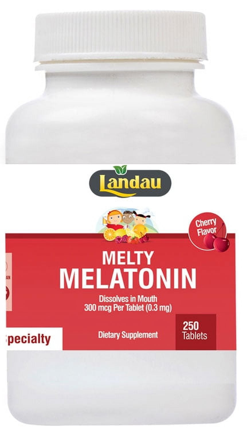 Landau Kosher Melty Melatonin 300 Mcg 250 Tablets