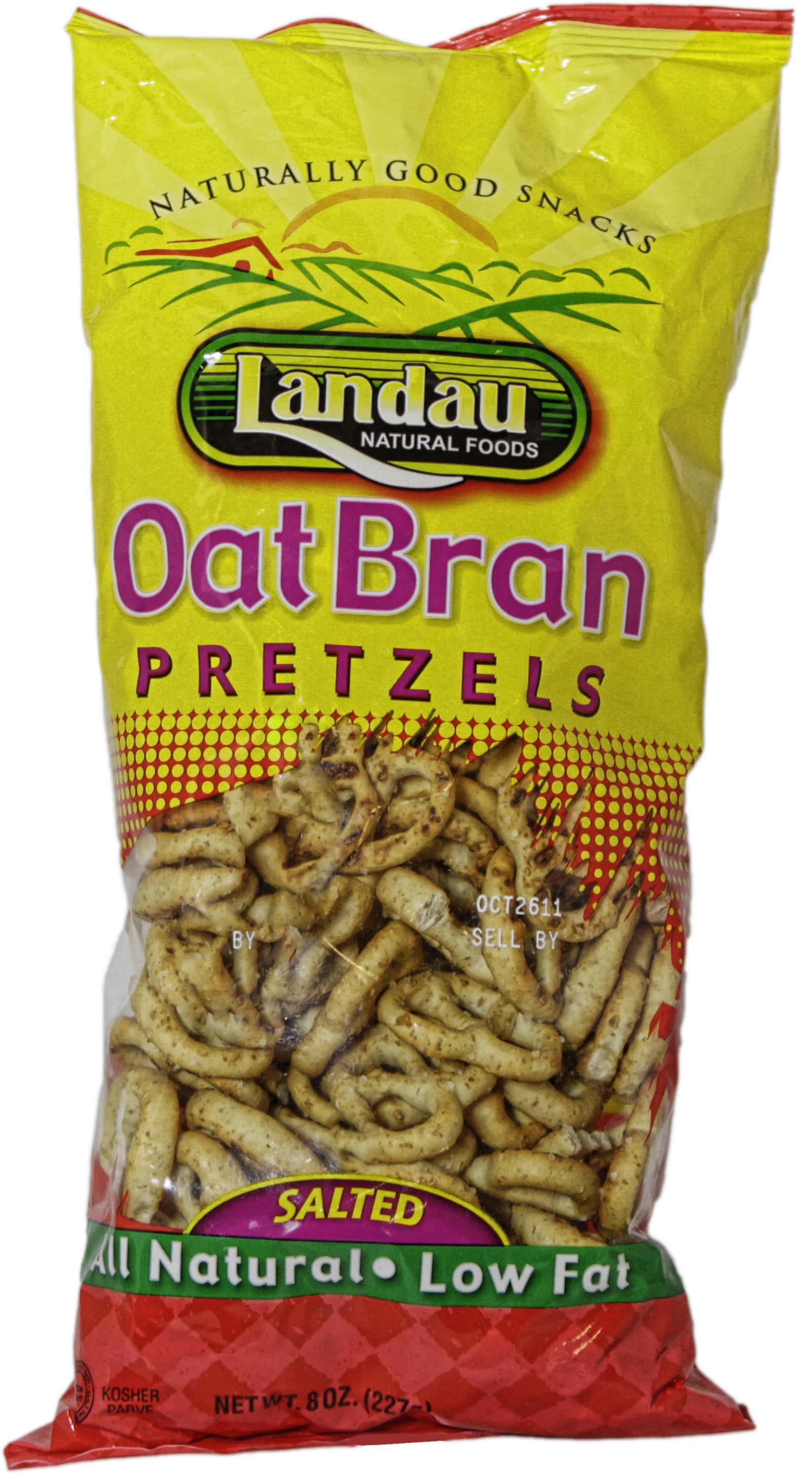 Landau Kosher Oat Bran Pretzels Salted 8 Oz.