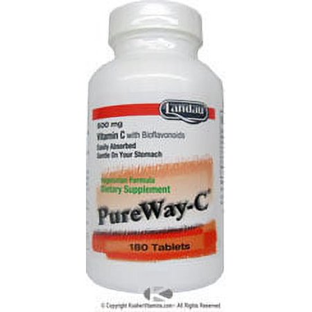 Landau Kosher PureWay-C 500 Mg Vitamin C with Bioflavonoids - 180 Tablets