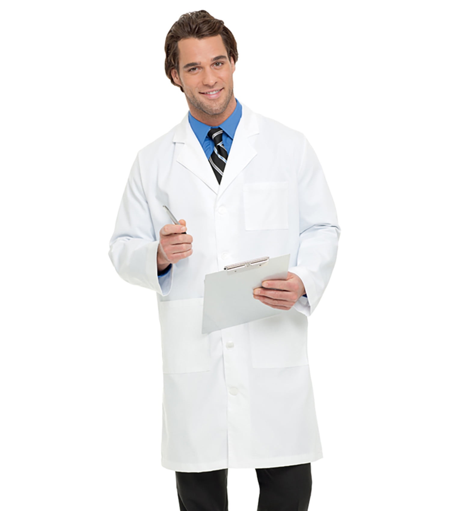 Landau Men's Essential Lab Coats Classic Relaxed Fit Breathable Fade