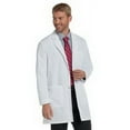 thumbnail image 1 of Landau Men's Essential Lab Coats Classic Relaxed Fit Breathable Fade Resistant 3 Pockets Button Mid-Length Lab Coat Scrub, Style 3148, 1 of 2