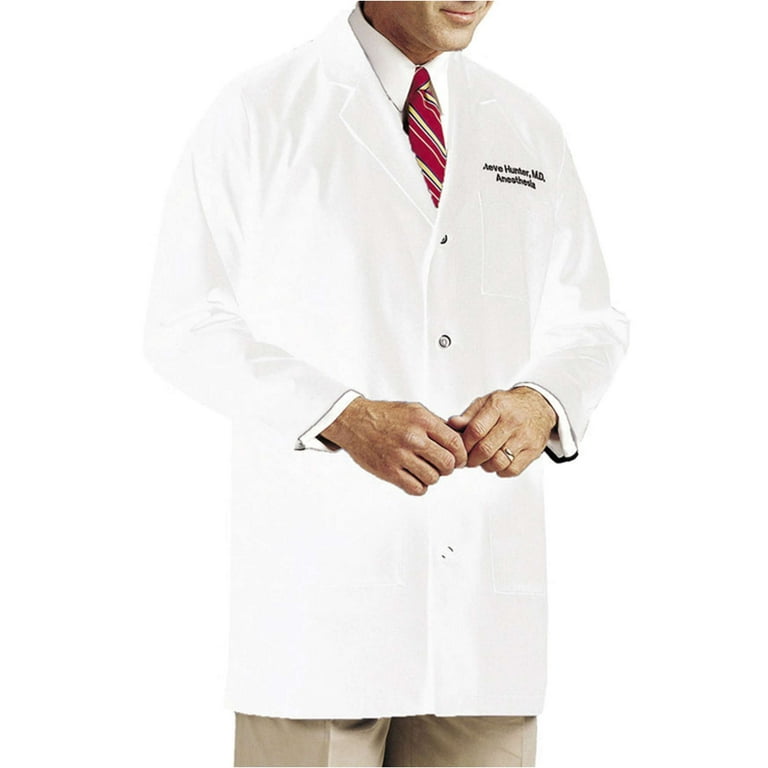 Landau Men's Essential Lab Coats Classic Relaxed Fit Breathable