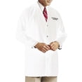 thumbnail image 1 of Landau Men's Essential Lab Coats Classic Relaxed Fit Breathable Fade Resistant 3 Pockets Button Mid-Length Lab Coat Scrub, Style 3163, 1 of 7