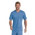 thumbnail image 1 of Landau Men's Essentials Modern Tailored Fit Breathable 1 Pocket Pull Over Shirt Scrub, Style 4098, 1 of 2
