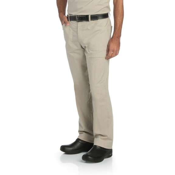 Landau Men's Rip Stop Stretch Modern Tailored Fit Breathable Fade Resistant 6 Pockets Zipper Cargo Scrub, Style 2026