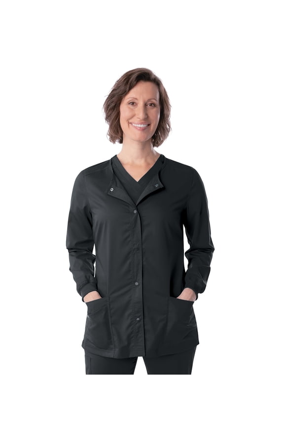 ProFlex Tailored Fit 3-Pocket Snap-Front Scrub Jacket for Women 3038