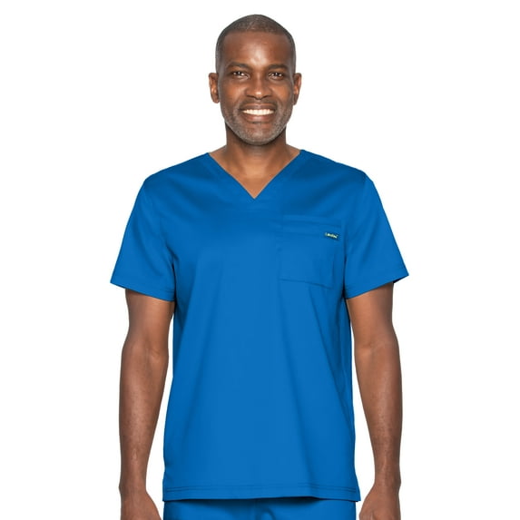 Landau ProFlex Tailored Fit Comfort Stretch 2-Pkt V-Neck Scrub Top for Men 4259