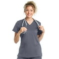 thumbnail image 1 of Landau ProFlex Tailored Fit Comfort Stretch 3-Pocket Scrub Top for Women 4160, 1 of 5