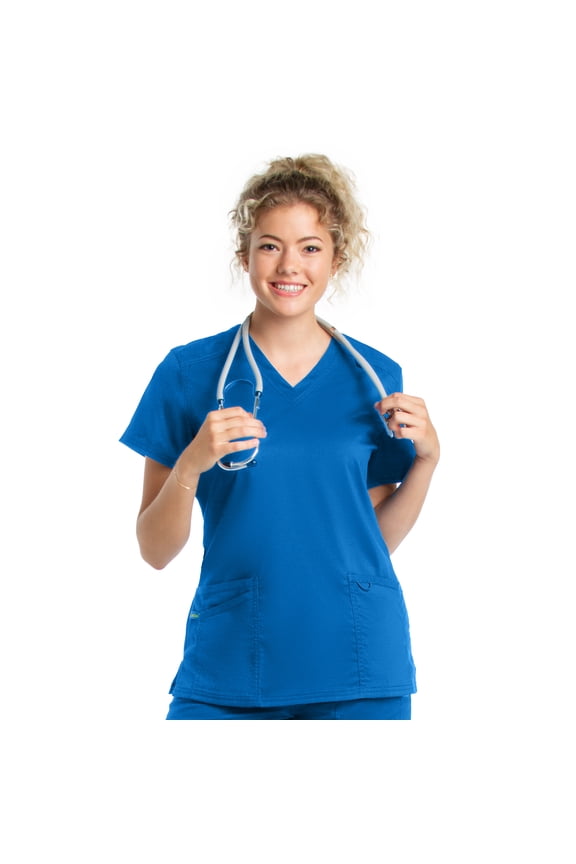 ProFlex Tailored Fit Comfort Stretch 3-Pocket Scrub Top for Women 4160