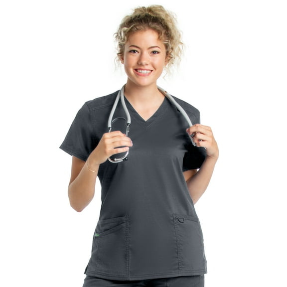 Landau ProFlex Tailored Fit Comfort Stretch 3-Pocket Scrub Top for Women 4160