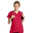 thumbnail image 1 of Landau ProFlex Tailored Fit Comfort Stretch 3-Pocket Scrub Top for Women 4160, 1 of 5