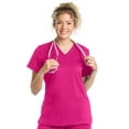 thumbnail image 1 of Landau ProFlex Tailored Fit Comfort Stretch 3-Pocket Scrub Top for Women 4160, 1 of 5