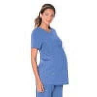 Landau ProFlex Tailored Fit Stretch 3-Pocket Maternity Scrub Top for Women 4399