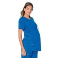 thumbnail image 1 of Landau ProFlex Tailored Fit Stretch 3-Pocket Maternity Scrub Top for Women 4399, 1 of 2