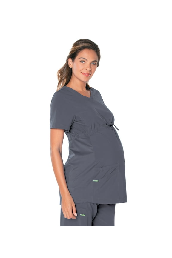 ProFlex Tailored Fit Stretch 3-Pocket Maternity Scrub Top for Women 4399