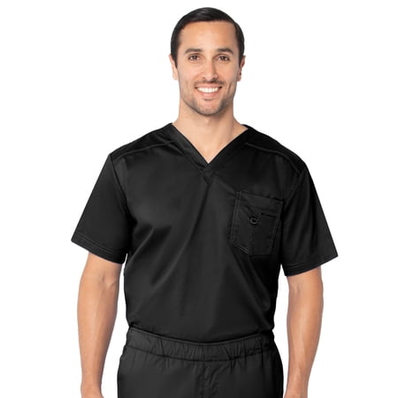 Landau Relaxed Fit 1 Pocket Scrub Top (Men)