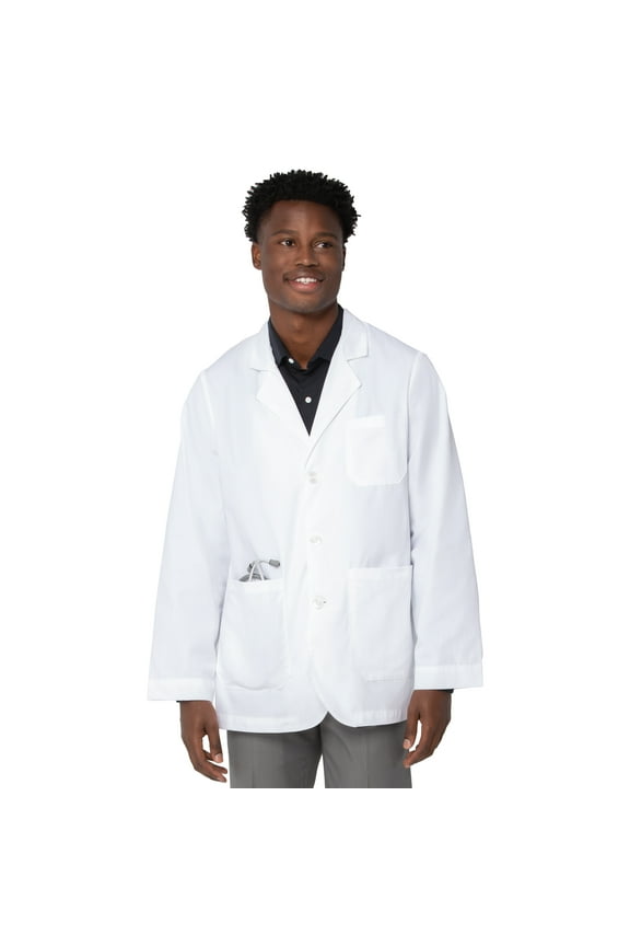 Relaxed Fit 5-Pocket 3-Button Consultation Scrub Jacket for Men 3224