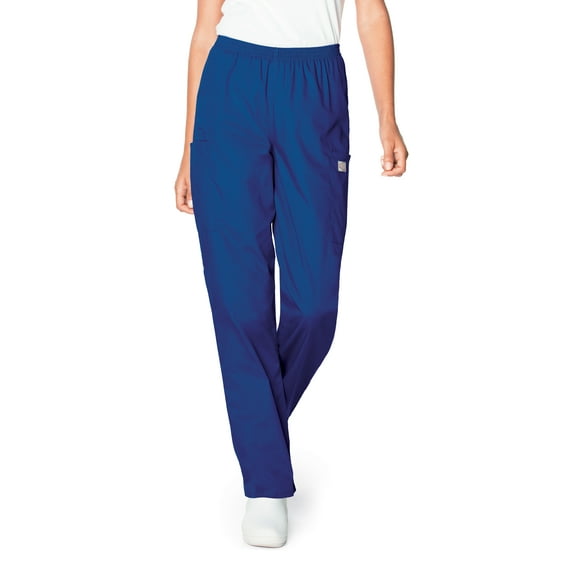 Landau Scrub Zone Relaxed Fit 3-Pocket Elastic Cargo Scrub Pants for Women 83221